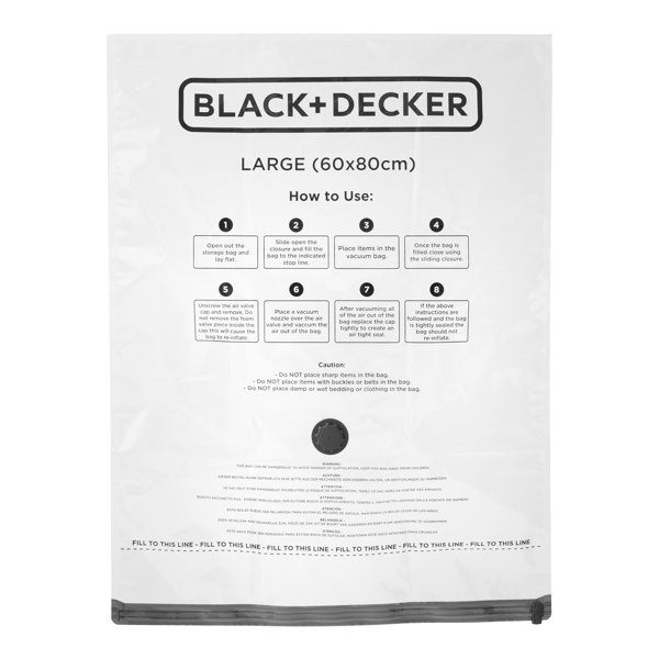 Black & Decker Vacuum Storage Bags (Pack Of 3)