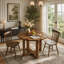 with Solid Wood Base Dining Table