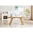 71×31.5Inches Light Wood Grain MDF Splicing Rectangular Dining Table.Double-Panel Outward-Sloping Table Legs.Modern Dining Table For Home Use. Accommodates 6-8 People,Versatile For Multiple Scenarios.-564176813-564176815