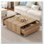 Table basse carrée 33,25 po à 4 tiroirs-1279554153