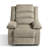 Ameiah Upholstered Oatmeal Corduroy Manual Push Back Recliner Chair with Wingback-381254189