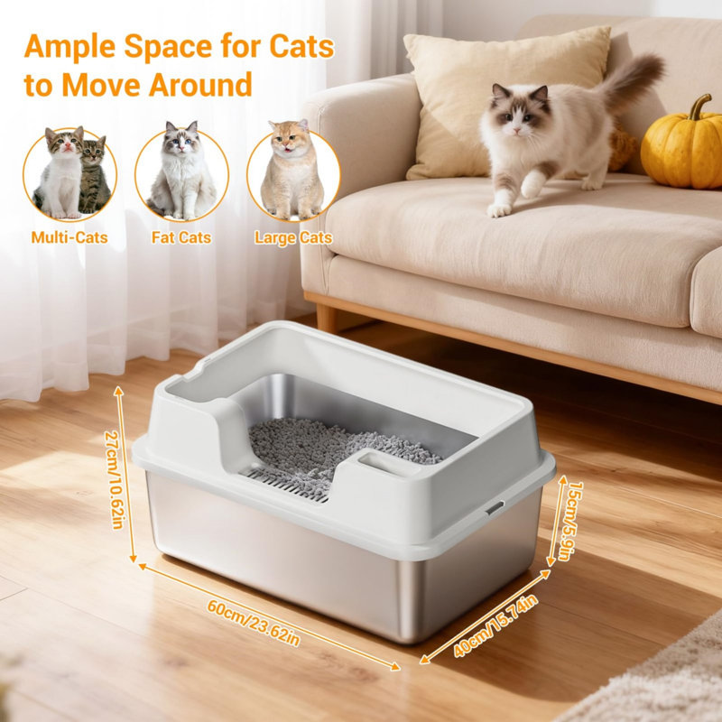Stainless Steel Litter Box