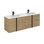 48'' Double Bathroom Vanity with Ceramic Top