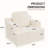 Boneless Single-seater Pure Sponge Compression Sofa With Cup Holders And Throw Pillows-442603611