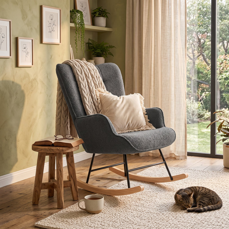 Rocking Chair, Dark Grey