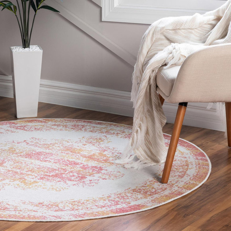 Oriental Indoor Rug, Round 5'3"