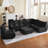 Bean Bag Chair, Memory Foam Bean Bag Chairs For Adults, Fireside Corner Chair Lazy Floor Corner Sofa For Living Room, Bedroom, Dorm, Office-1558808071