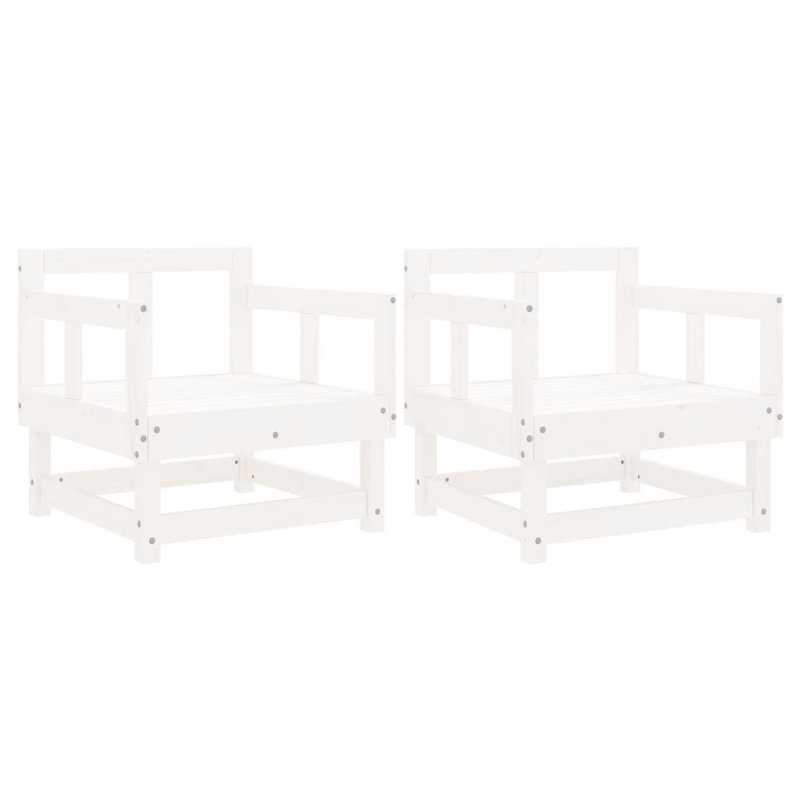 Paderna Outdoor Lounge Chair, White