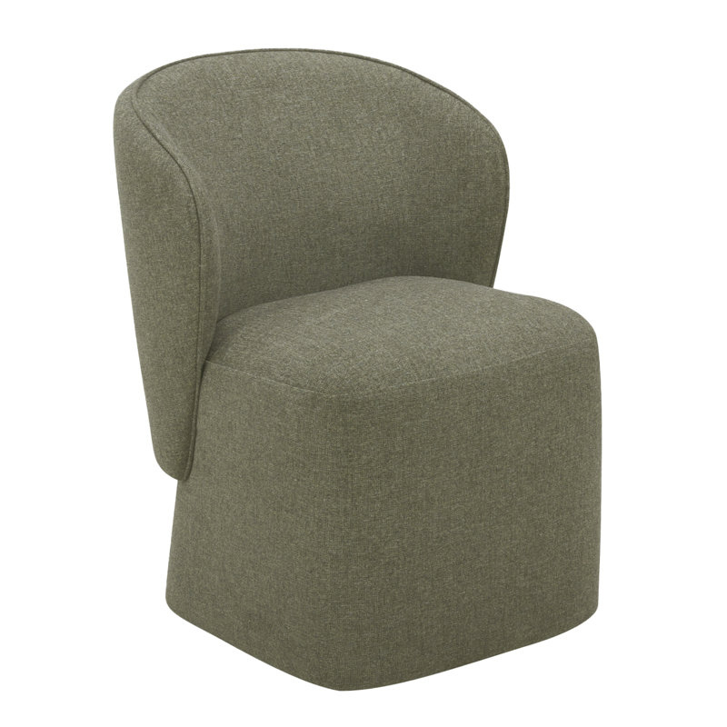 Chaise rembourrée avec accoudoirs, Sauge