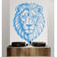Adhésif décoratif lion à motif géométrique lion, art mural lion, autocollant, amoureux des lions, décorations murales pour salle de bain, autocollants 243DRE-1797772107-1797772103