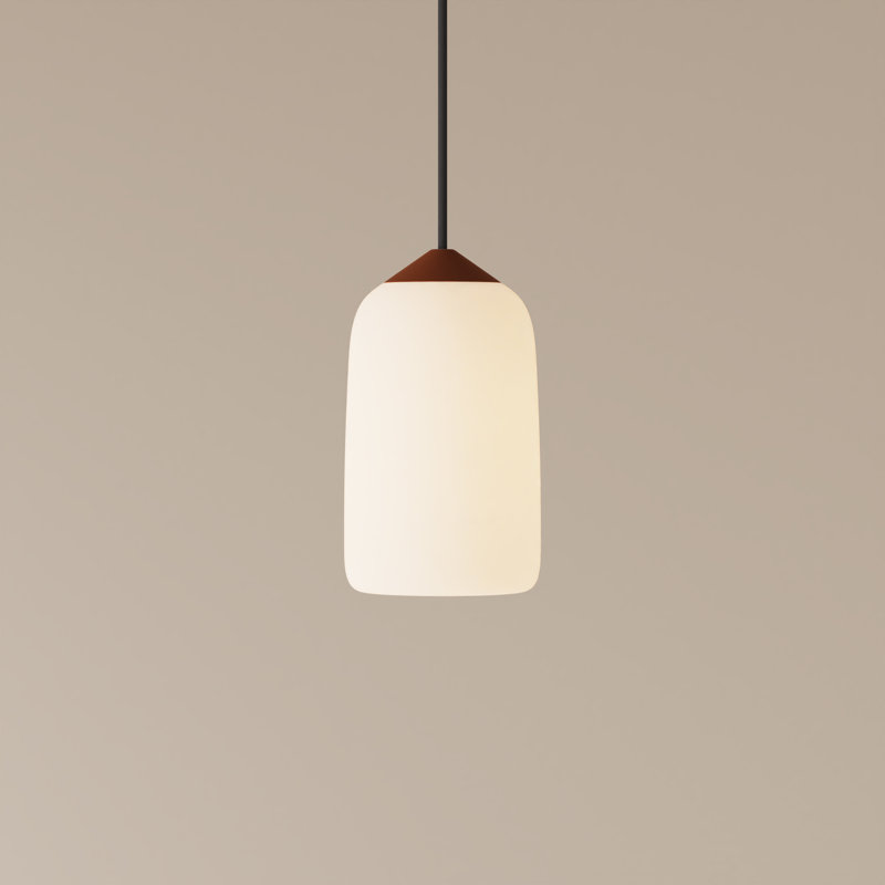 Goby Pendant Light, Sedona, 21" H x 9" W x 5.25" D, Black