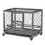 Parc pour chien avec cage verrouillable Pawhut