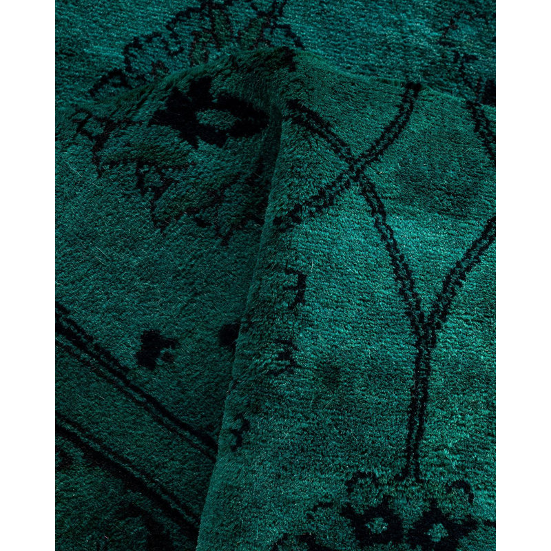 Overyed One-of-a-Kind Runner 2'7" X 10'4" Hand Knotted Area Rug