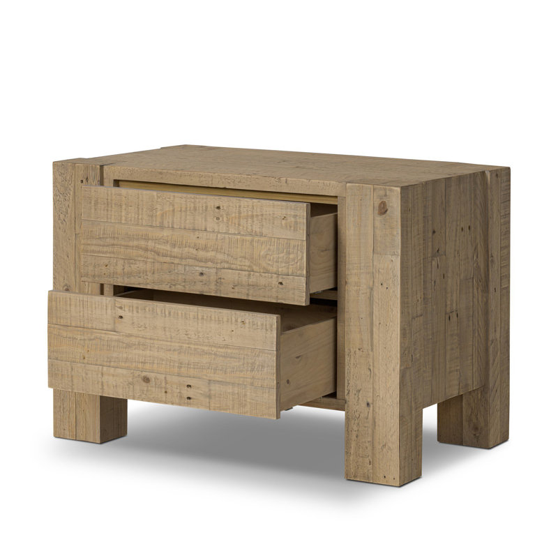 Table de chevet finlandaise - Pin, Pin blond clair
