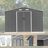 10X8 FT Outdoor Storage Shed,  Metal Foundation & Lockable Doors, Tool Shed For Garden, Patio, Backyard, Lawn-121491837-121491831