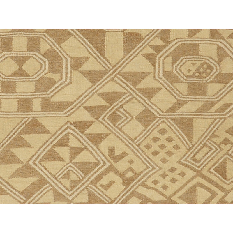 Geometric Area Rug in Light Brown