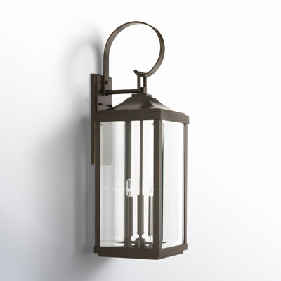 Crawley 3-Light Beveled Glass Outdoor Wall Lantern