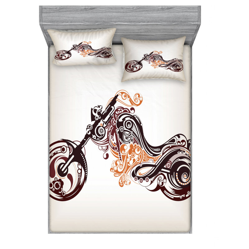 Microfiber Sheet Set, Queen Sheet Set with Fitted Sheet