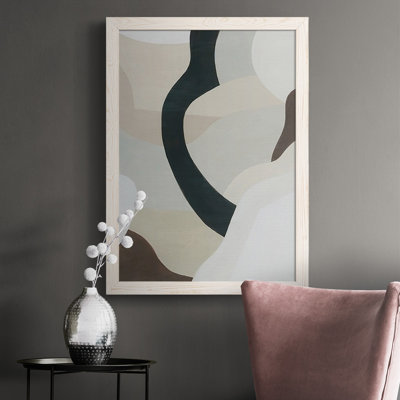 Rheba Shifting Neutrals II, peinture sur toile encadrée