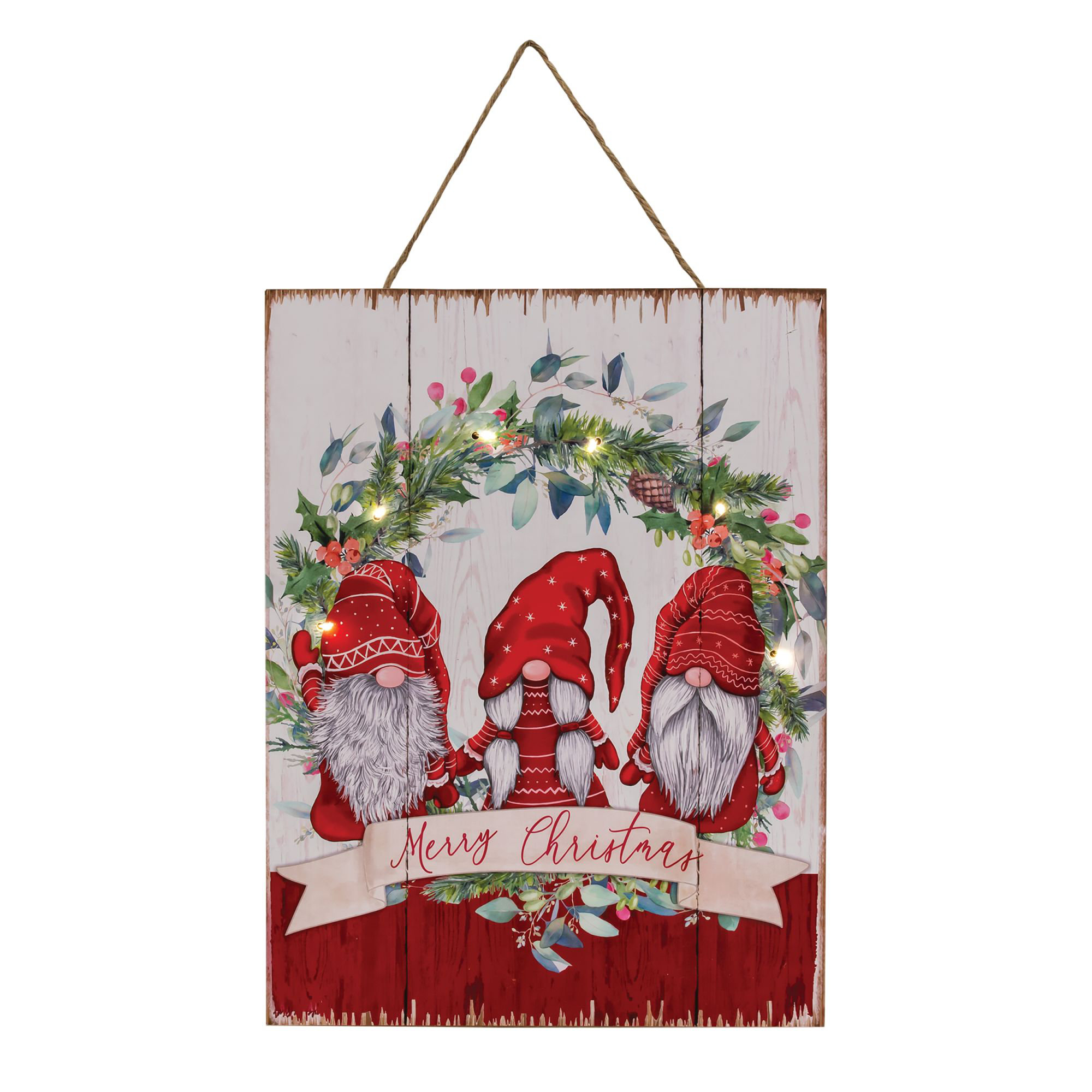 Merry Christmas Gnomies Holiday Sign Christmas Gnome Sign 