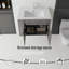 Meuble-lavabo flottant 30 po avec lavabo, porte à fermeture en douceur, lavabo en céramique, contreplaqué-1847171077-1847171083