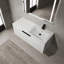 Ensemble de meuble-lavabo moderne avec rangement spacieux et design élégant-113754375