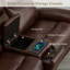 Canapé électrique 2 pièces en cuir véritable Super Zero-Gravity avec appui-tête électrique et console multifonction-61112059