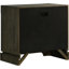 5 pièces avec tête de lit tapissier beige et rangement en bois foncé Eastern King
