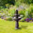 Webbe 2-Tier Outdoor Birdbath Freestanding Water Fountain with Adjustable Pump, Stone-Look Finish & Weather-Resistant Polyresin-741676648