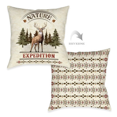 Natures Expedition Polyester Throw Pillow
