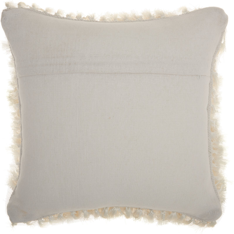 Housse de coussin carré et insert, Blanc