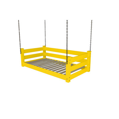 Adrow Solid Wood Hanging Daybed