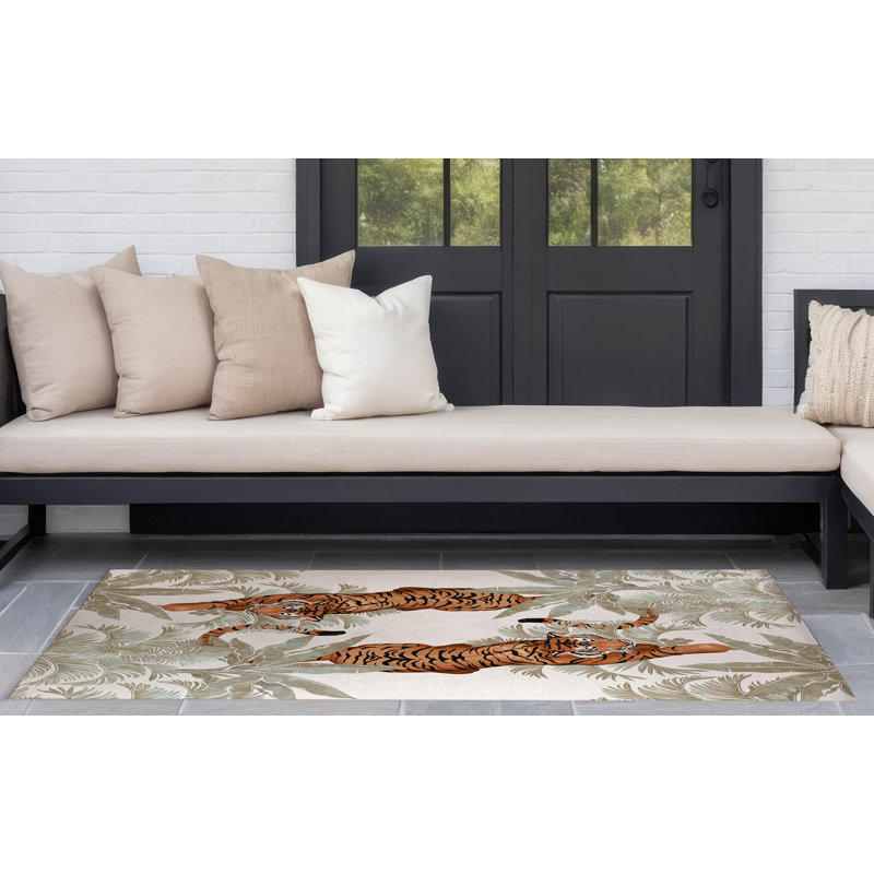 Tapis extérieur Rumble In the Jungle, Rectangle 3 pi x 5 pi