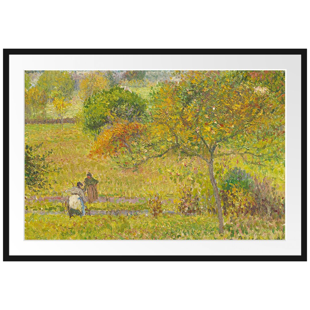 Gerahmter Kunstdruck Automne À Eragny von Camille Pissarro