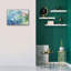  «Tidepool Sparkle Pink Blue» par Danhui Nai, art mural sur toile