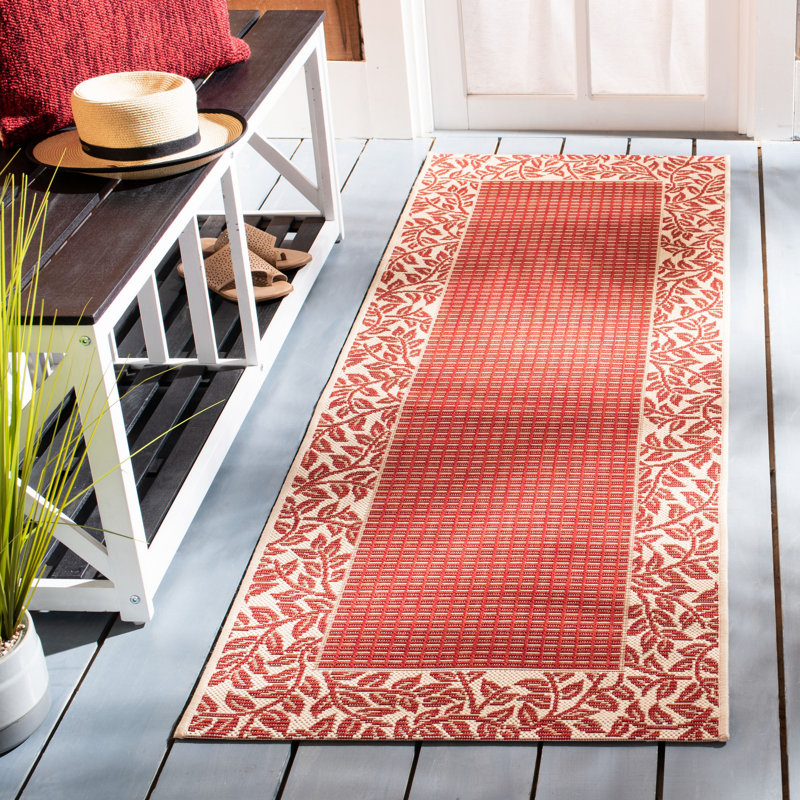 Herefordshire Performance Geometric Indoor/Outdoor Area Rug, Runner 2'3" x 10'