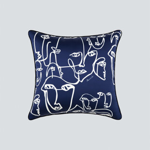 Curvy Collection Silk Square Pillow