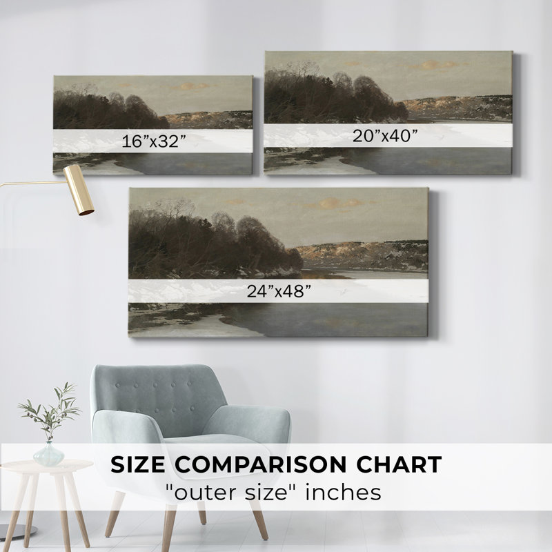Série paysage - CDX III - Toile tendue avec châssis - Prêt à accrocher, H 24 po x l 48 po