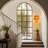 Fenella 3-Light Dimmable Iron Amber Glass Flush Mounted Sconce-2013820025