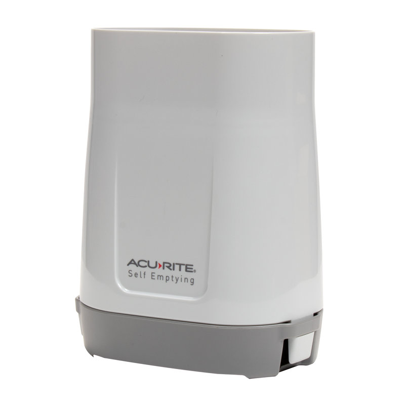 Wireless Black and Gray Digital Rain Gauge with Indoor Display