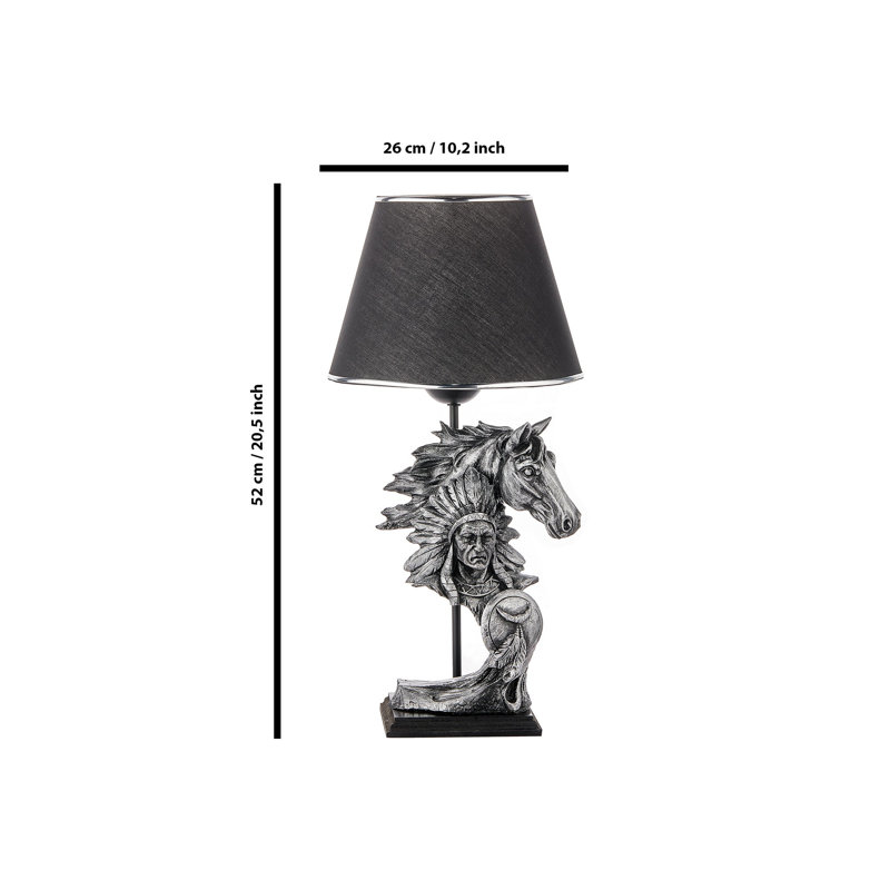 Lampe de table Danwood, gris, Noir
