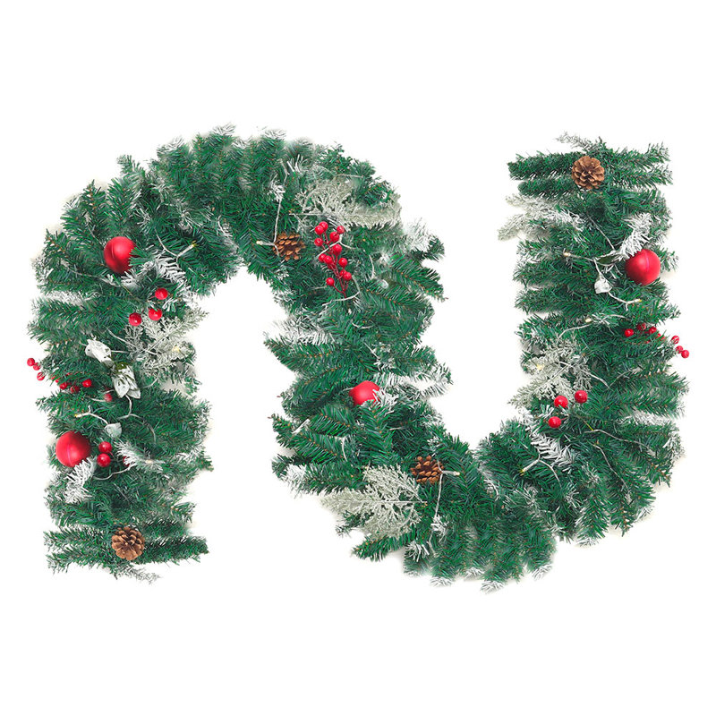 270cm Lighted Faux Garland with Lights