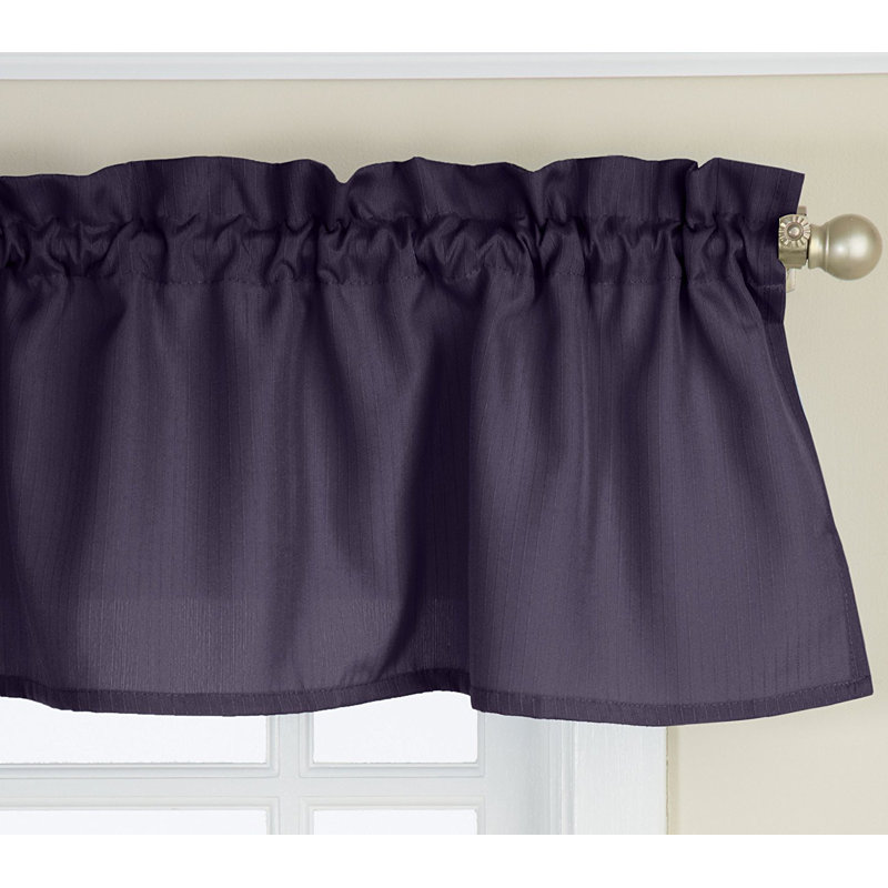Cantonnière tissée 54 po Traditional Elegance, Bleu marine
