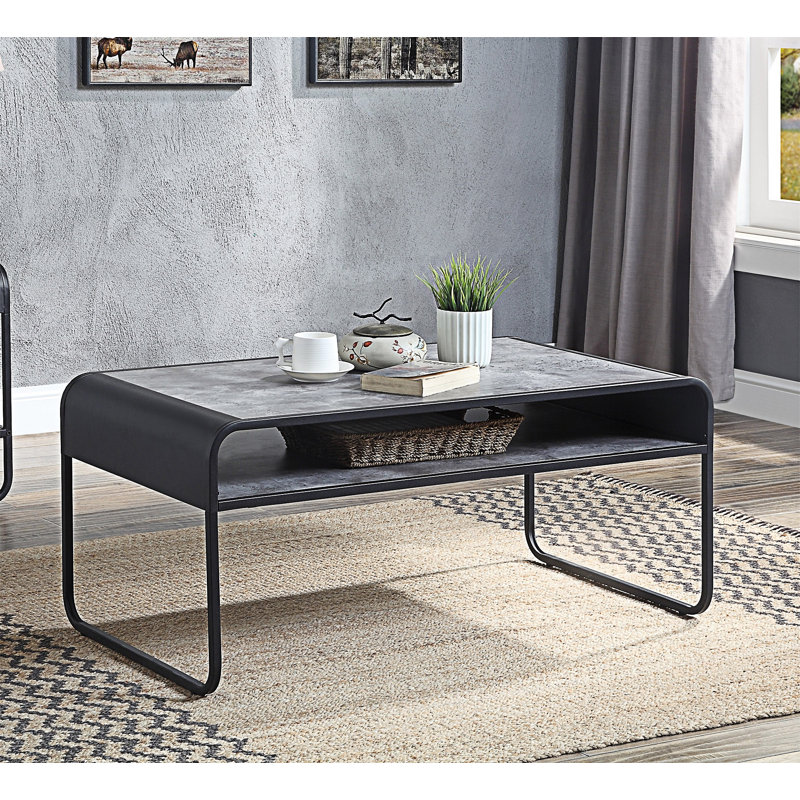 Table basse avec tablette