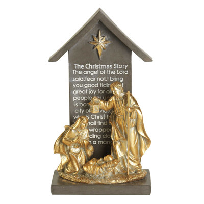 Ensemble 1 pièce Sainte-Famille en crèche 9,75 po