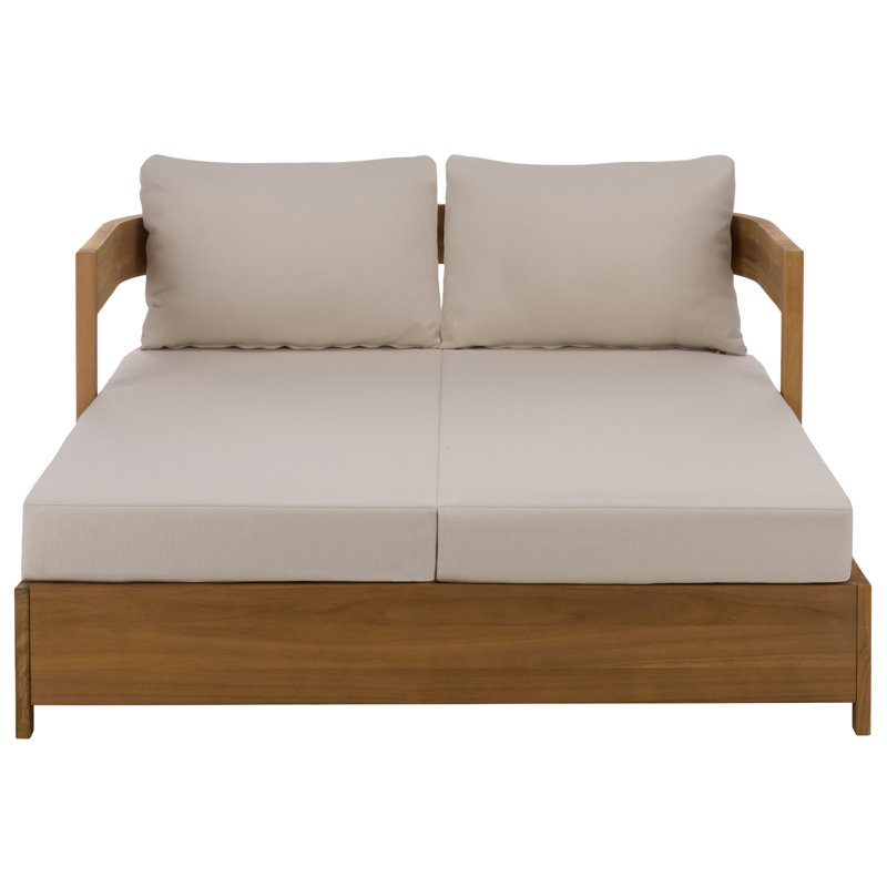 Lit de jour Kento, Ivory, Oak