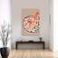 Art mural côtier rose, homard rose-129090789