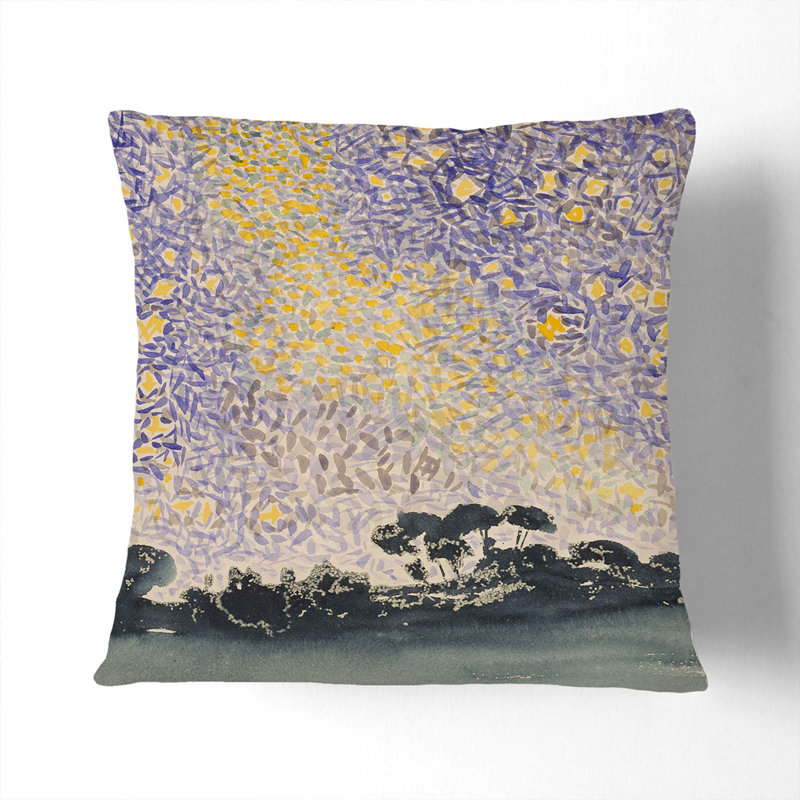 Landscape With Stars Vol.2 Square Throw Cushion, 55cm H x 55cm W x 20cm D