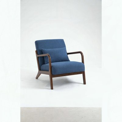 Chaise d'appoint Mid-Century moderne - Coussin à haute densité en éponge et à la taille