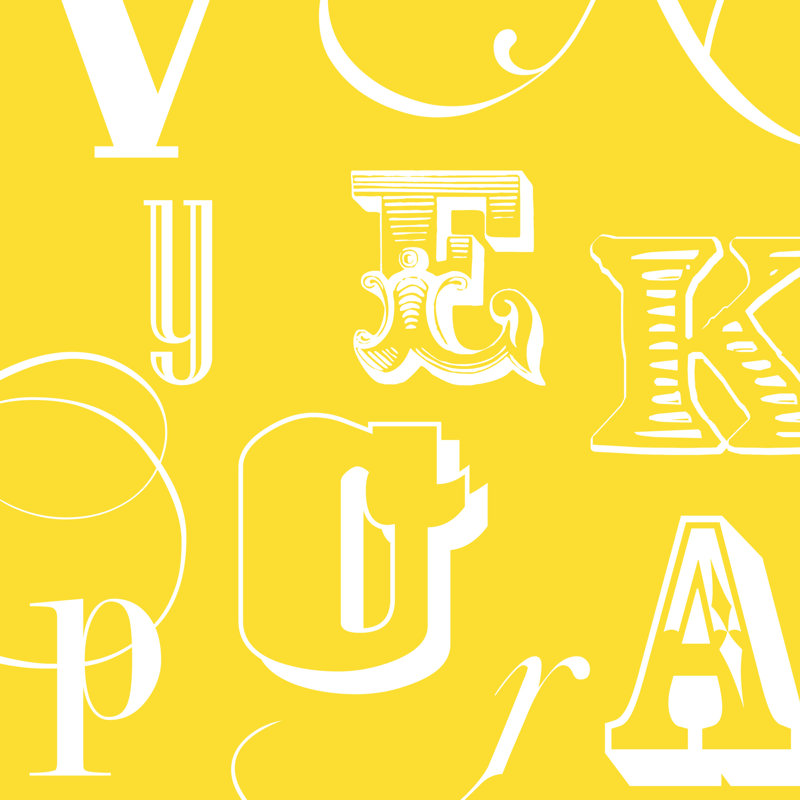 Fun With Letters IV by Vision Studio - Wrapped Canvas Print, 30cm H x 30cm W x 3.8cm D